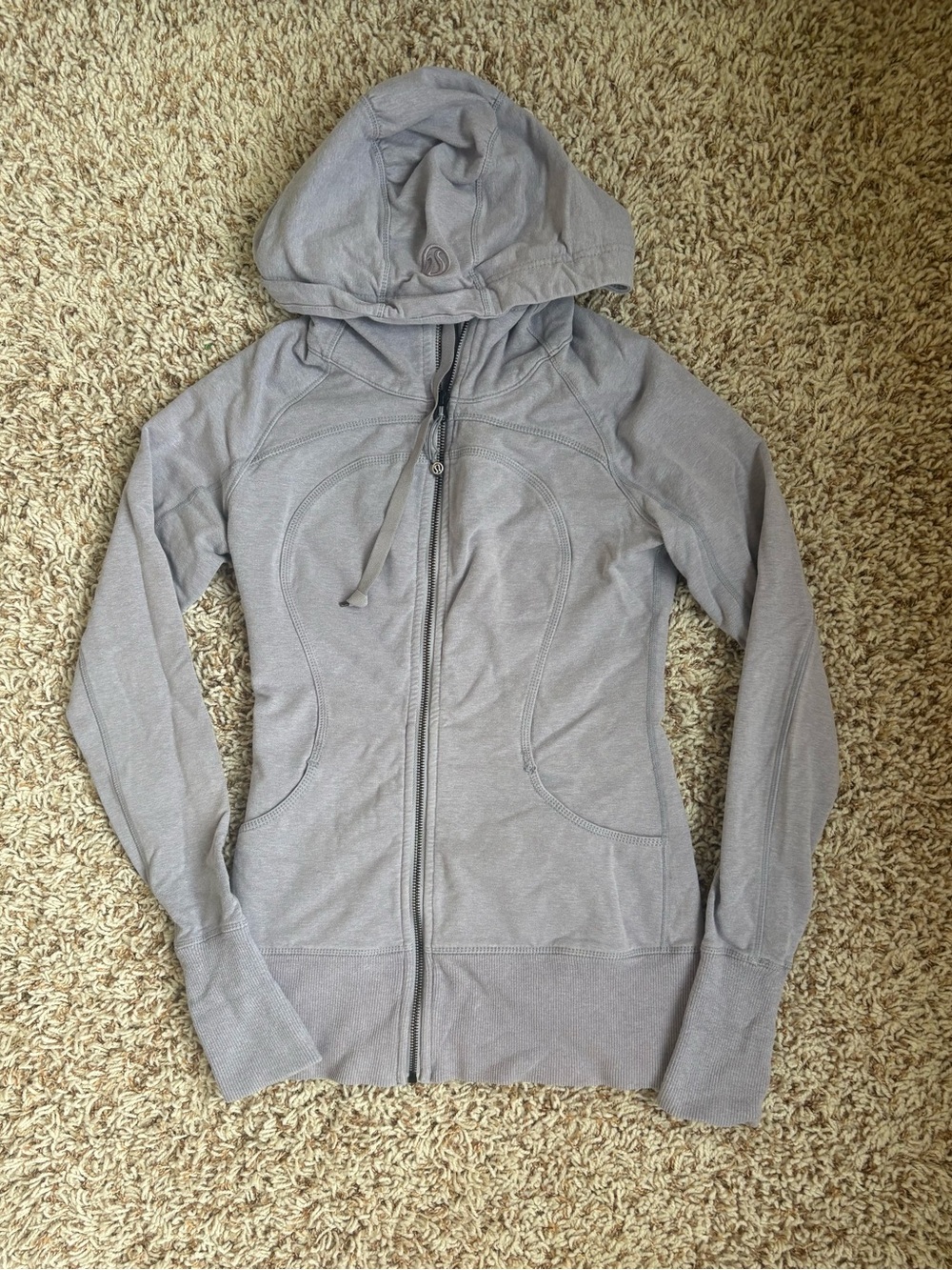 lululemon athletica Grayish Purple Zip-Up Hoodie